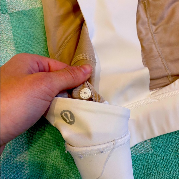 White Lululemon Sports Bra - Picture 3 of 3